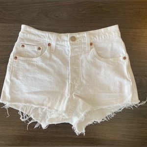 Levi’s 501 White Denim Cut-Offs
